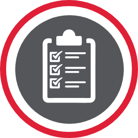 A clipboard with a checklist