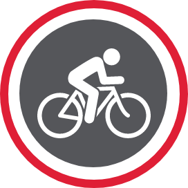 Man on a bicycle