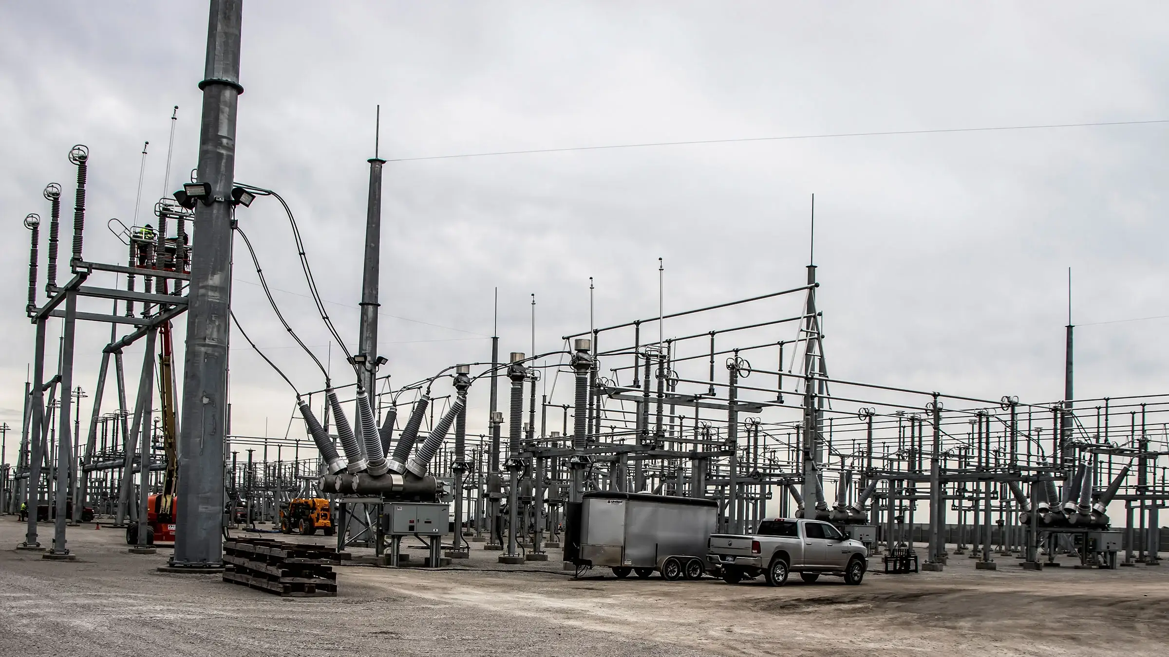 A portion of the Racoon Trail substation