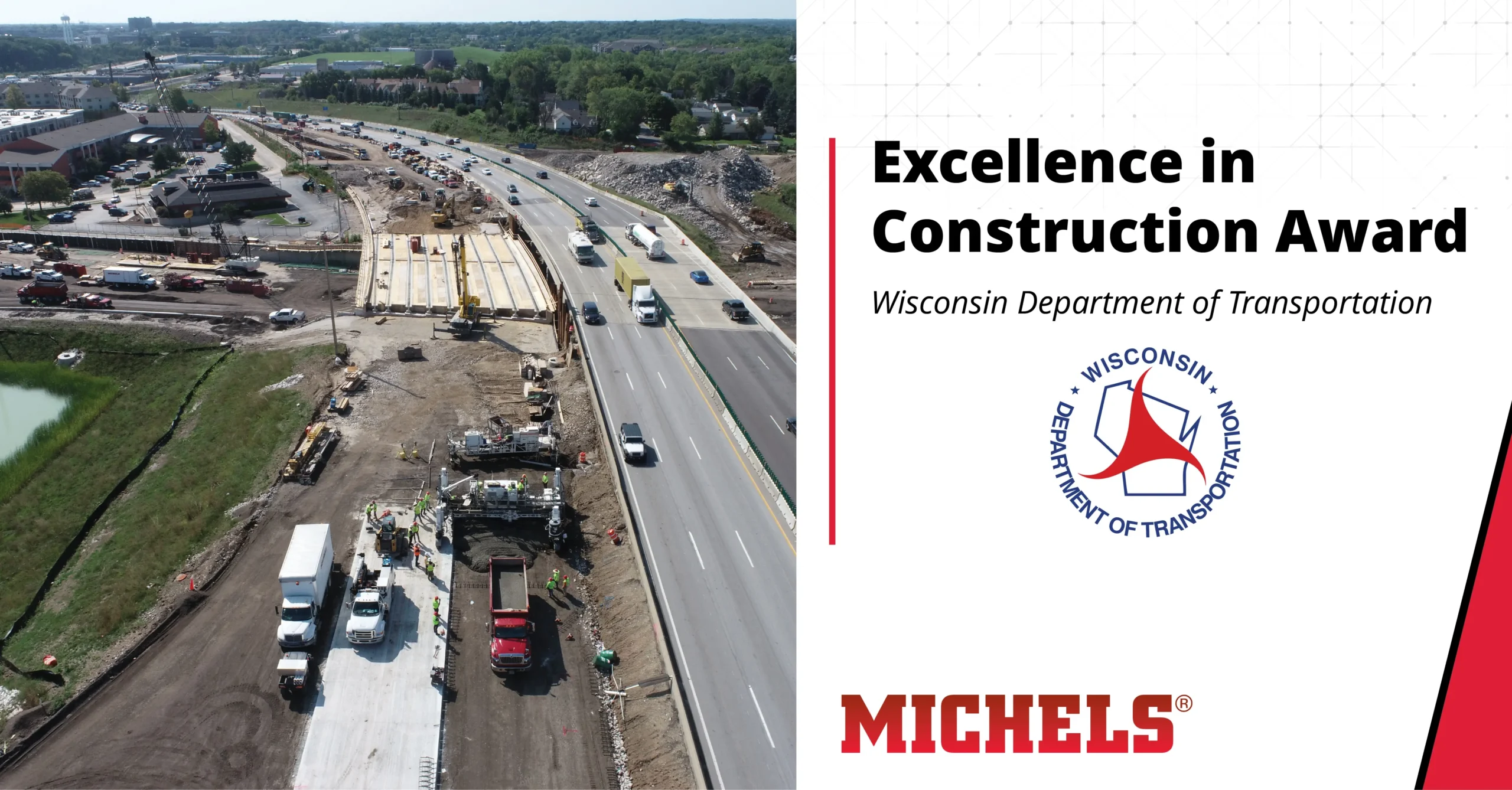 Zoo Interchange being repaved and constructed in Milwaukee.