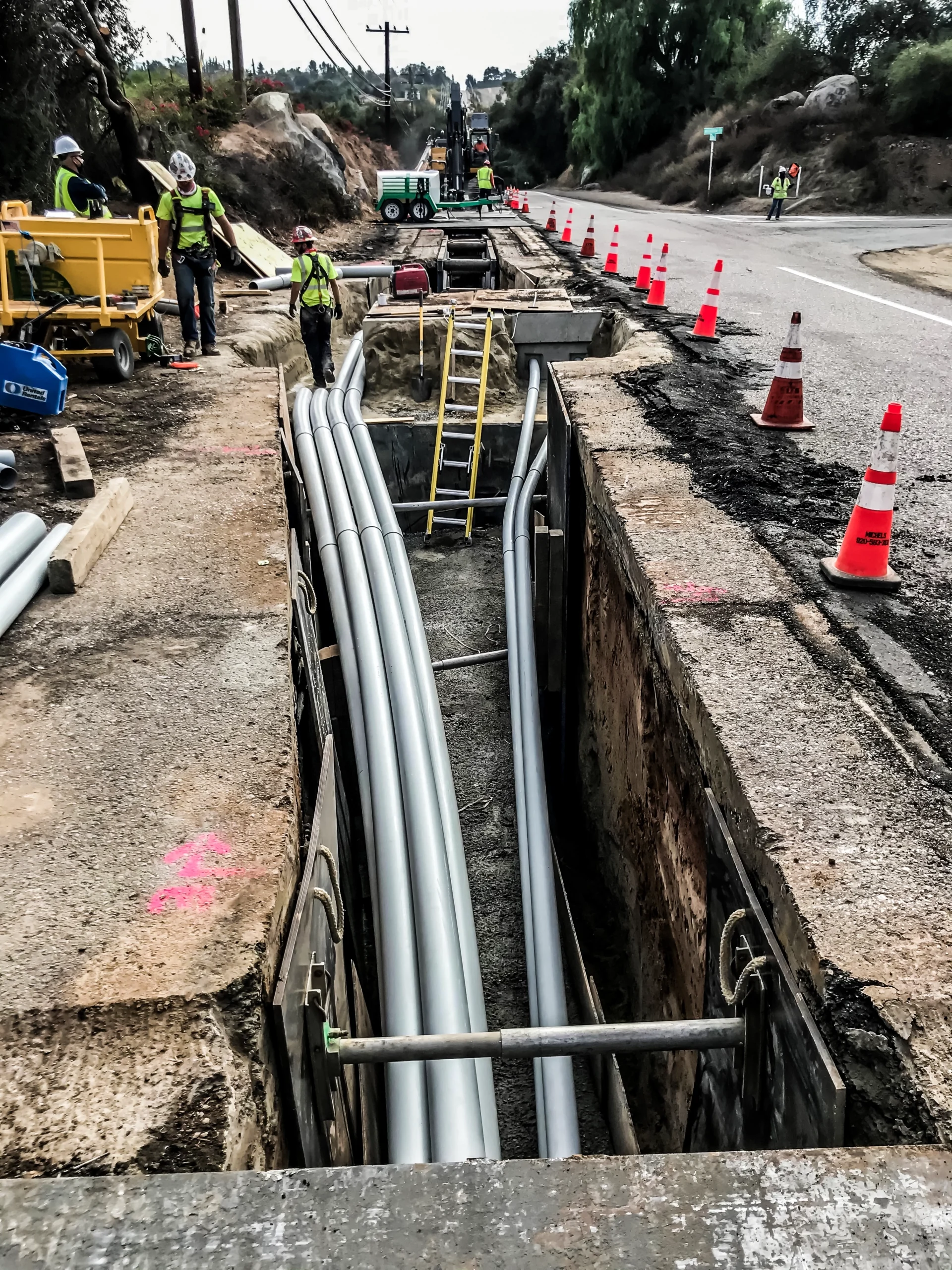 A duct bank.