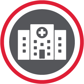 Clinic circle icon