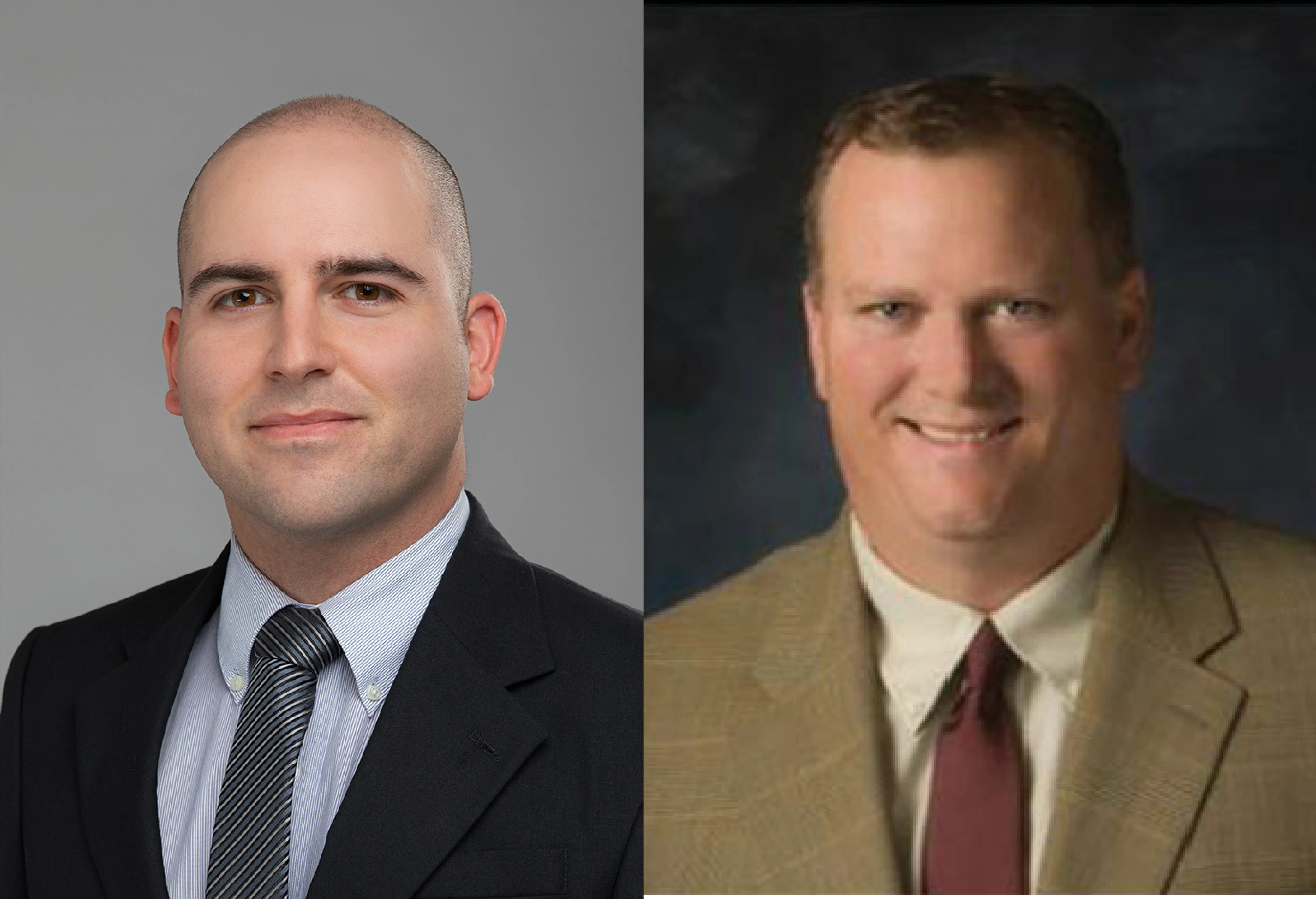 Luke Bever and Time McGuire headshots.
